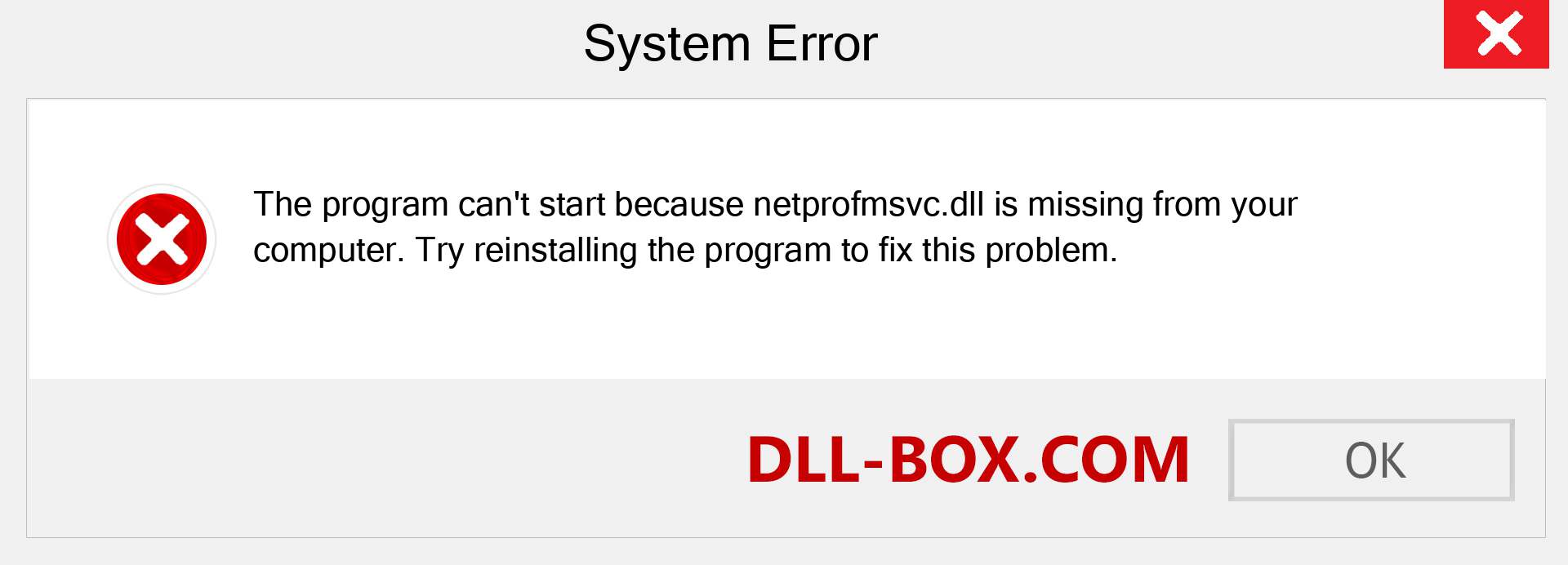  netprofmsvc.dll file is missing?. Download for Windows 7, 8, 10 - Fix  netprofmsvc dll Missing Error on Windows, photos, images